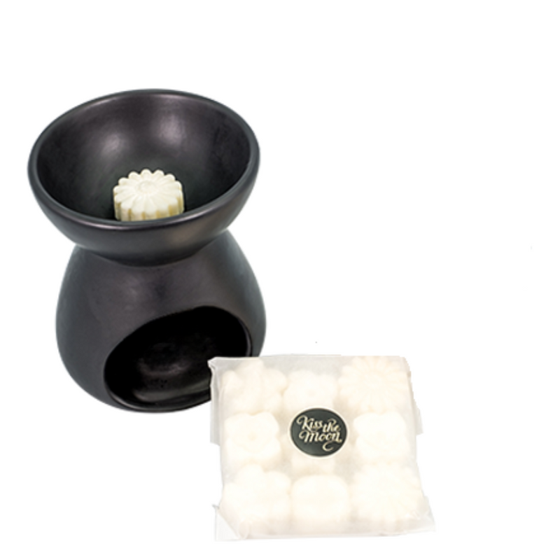 SOY WAX MELTS AND BURNER | Aromatherapy wax melts combo Kiss the Moon