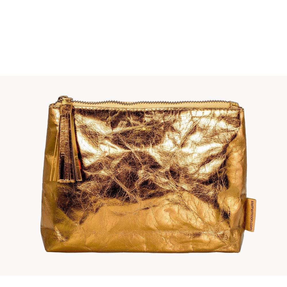 COPPER COSMETICS BAG IN WASHABLE PAPER