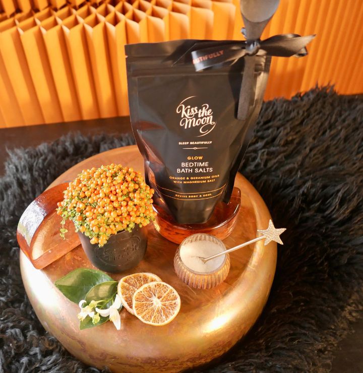PRE-ORDER GLOW BEDTIME BATH SALTS | Revive and Ease with Orange & Geranium