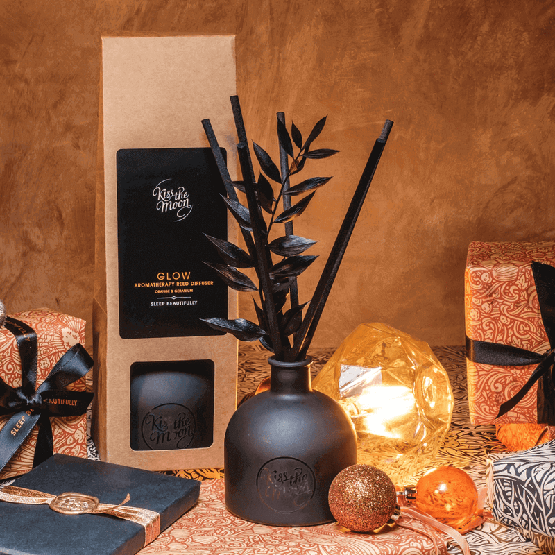 GLOW AROMATHERAPY REED DIFFUSER | Revive with Orange and Geranium Kiss the Moon