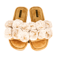 SLIDER SLIPPERS | DOLLY in Caramel