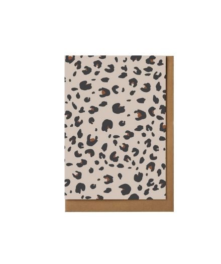LEOPARD GREETING CARD | Kinshipped luxury greetings card