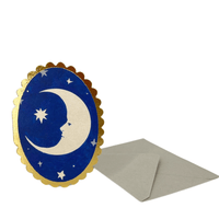 MOON MINI GREETING CARD | Wanderlust luxury greetings card