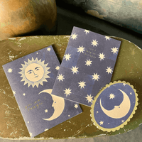 NAVY STAR MAGICAL BIRTHDAY GREETING CARD | Wanderlust luxury greetings card