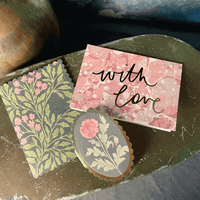 PINK MARBLE WITH LOVE GREETING CARD | Wanderlust luxury greetings card